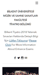 Mobile Screenshot of bilkenttiyatro.com
